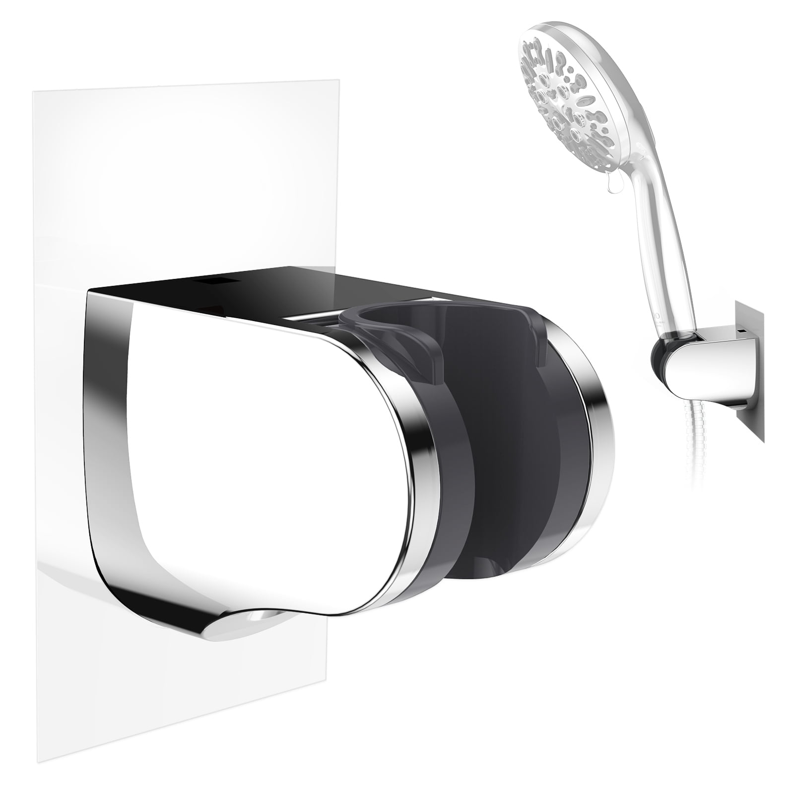 JDO Strong Adhesive Shower Head Holder, Adjustable Wall Mounted
