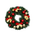thumbnail image 2 of Kokovifyves 11.8"Christmas Wreath for Front Door,Holiday Garland with Bows and Ornaments for Indoor Outdoor Wall Window Decorations, 2 of 7