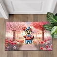thumbnail image 4 of Happy Valentine’s Day Adorable German Shepherd Puppy Holding Heart Balloon Doormat Alsatian Dog Lover Gifts Indoor Outdoor Welcome Mat - 00030, 4 of 5