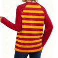 thumbnail image 5 of Long Sleeve Shirts for Women Crewneck Tops Fall Clothes 2026 Winter Clothing Dressy Casual Striped Tshirts Red XL, 5 of 5
