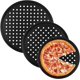 thumbnail image 1 of POWKOL Moldes para pizza con agujeros, antiadherentes de 9,6/11/12,6 pulgadas para horno, bandejas perforadas, suministros redondos de acero al carbono para hornear en casa y restaurante (paquete de, 1 of 5