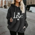 thumbnail image 2 of Aboser Womens Plus Size Sherpa Hoodies Fuzzy Fleece Pullover Sweater Cute Love Graphic Sweatshirt Y2k Clothes Winter Cozy Plush Outerwear with Pockets, 2 of 6