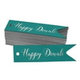 thumbnail image 1 of Inkdotpot Real Silver Foil Happy Diwali Tags Favor Hang Paper Tags 50 Pieces, 1 of 6