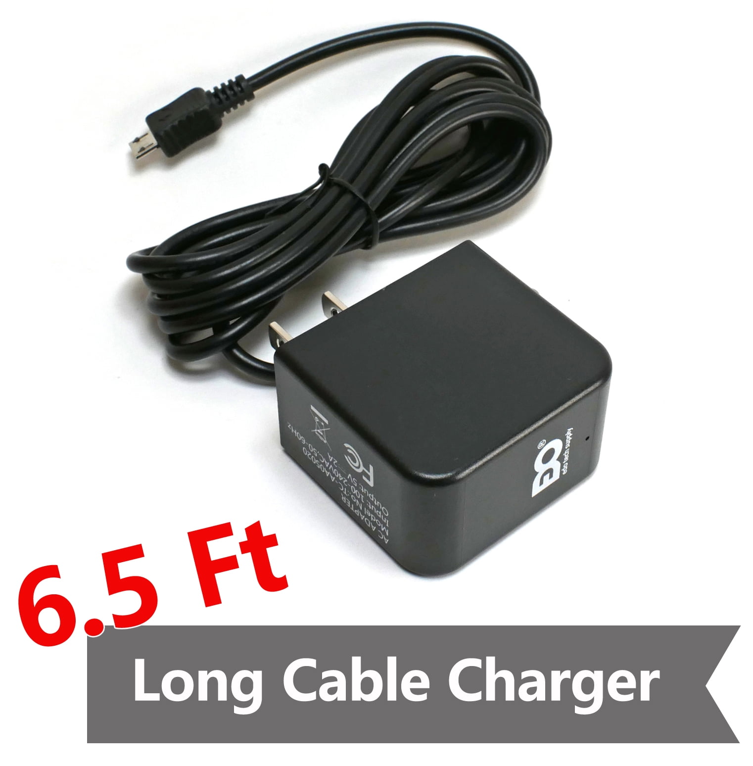 6.5 Ft Wall Charger for Amazon Kindle Fire HD HDX 7 8.9 4G Power Supply Cord AC 