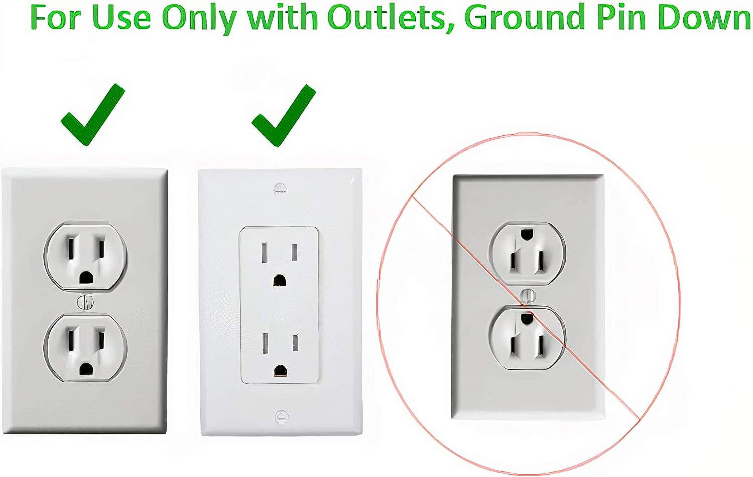 Sleek Socket Wall Outlet Concealer 3ft Flat Cord photo 3