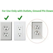 Sleek Socket Wall Outlet Concealer with 3 ft Extension Cord with Multiple Outlets