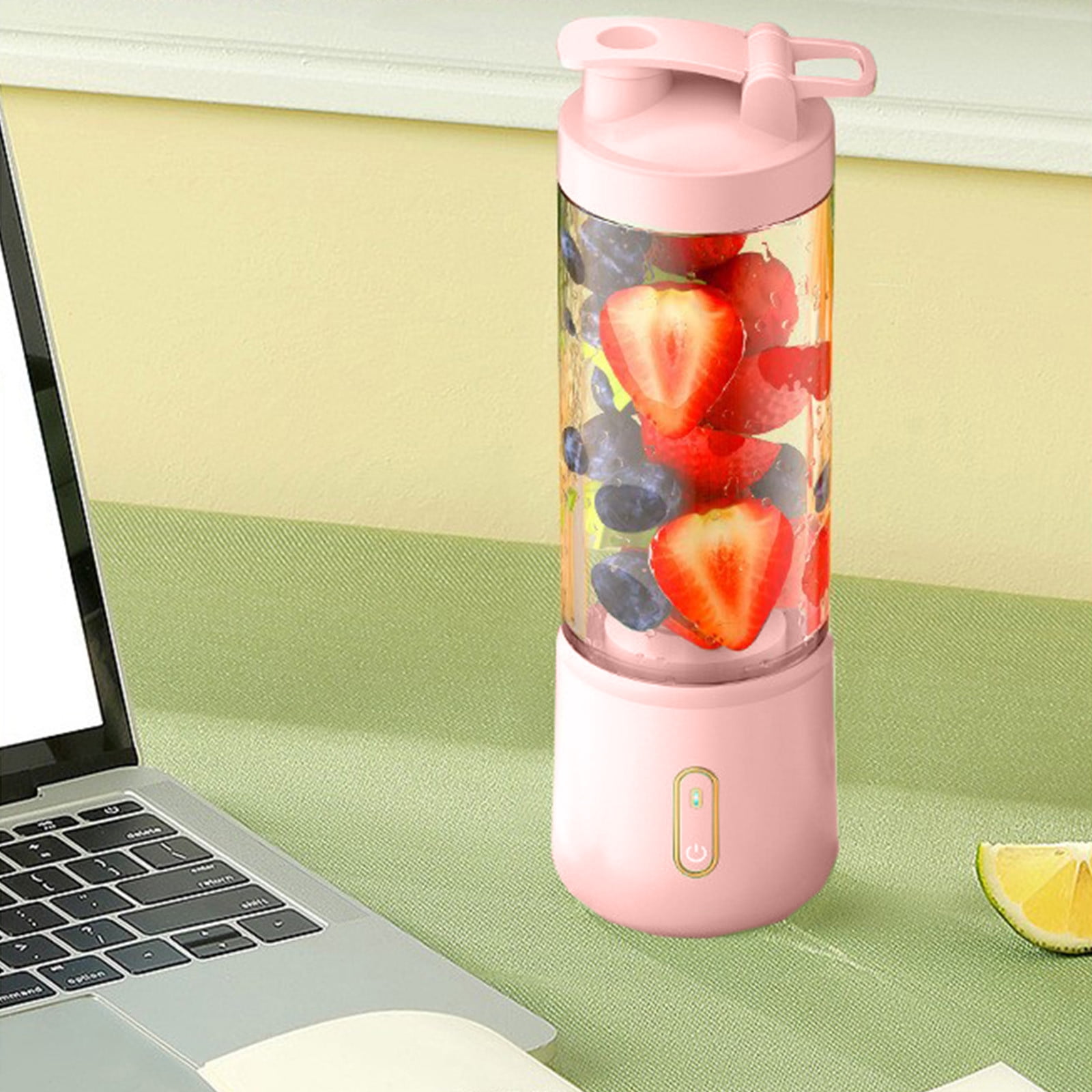 VALSEEL Clearance Portable Blenders , For Shakes And Fruit Juicer USB Rechargeable With 6 Blades, Handheld Blenders For Sports Travel And Outdoors