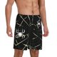 thumbnail image 2 of Balery Spiders On The Web Pantalones cortos de pijama de punto de algodón para hombre con cinturilla y bolsillos-Small, 2 of 6