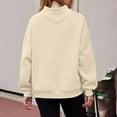 thumbnail image 3 of Maplenight Oversized Sweatshirts for Women Turtleneck Long Sleeve Pullover Tops Relaxed Fit Casual Sweatshirt for Fall Winter, 3 of 8