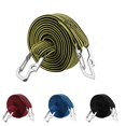 thumbnail image 5 of 2 Meters Long Bungee Rops with Hooks Clips Luggage Cord Rope Elastics Rubber Yellow-2M, 5 of 5