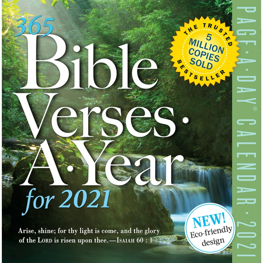 365 Bible VersesAYear PageADay Calendar 2021