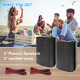 thumbnail image 4 of Altavoces exteriores Herdio de 6.5 pulgadas y 400 W con cable y resistentes al agua (par), 4 of 7