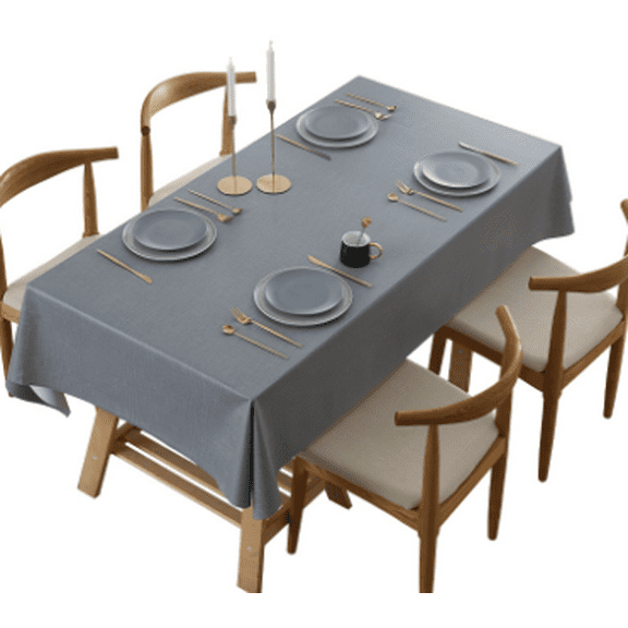 WobbleWow Paper Tablecloths - Gray Disposable Paper Tablecloth Simple Large-Size Tablecloth Convenient for Multiple Scenarios