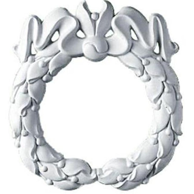 Ekena Millwork ONL08X07DU 8.62 In. W X 7.87 In. H X .75 In. P Architectural accent - Dublin Wreath Center Onlay