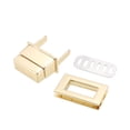 thumbnail image 4 of Unique Bargains 1 Set Rectangular Purses Twist Lock 32mm x 20mm Clutches Closures for DIY Bag Making, Light Gold, 4 of 4