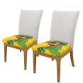 thumbnail image 2 of KLL T-Rex Playing Football Pattern Seat Covers for Dining Room Chairs,Washable Chair Seat Chair Covers Seat Protector-Two Pieces, 2 of 7
