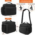 thumbnail image 4 of OPUX Tactical Lunch Box for Men, Black Mens Insulated Lunch Bag for Adult, Leakproof Soft Lunch Cooler with MOLLE Mesh Side Pockets, Multicam Heavy Duty Lunchbox Pail for Work Women, Large, 18 Cans, 4 of 7