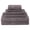 Gray, variant on Eco-Friendly 100% Cotton Ring-Spun 6-Piece Towel Set, 2 Bath, 2 Hand, 2 Face Graphite