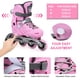 thumbnail image 3 of Patines en línea con iluminación ajustable para niños Patines en línea para niñas y niños para, 3 of 8