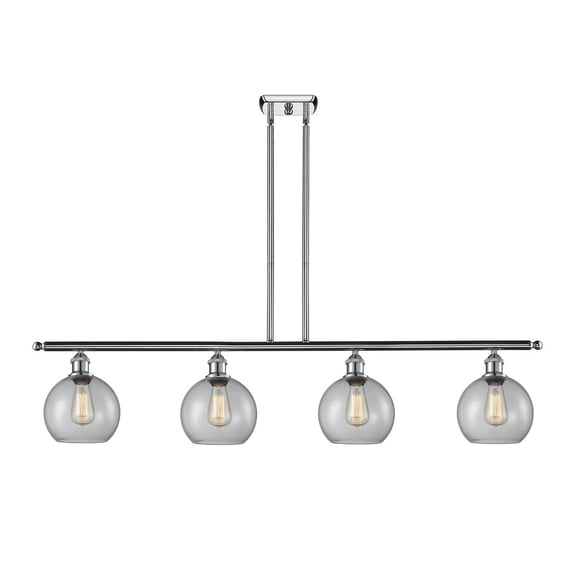 Innovations 4-LT LED Athens 48" Island-LT LED - Polished Chrome - 516-4I-PC-G122-LED