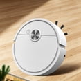 thumbnail image 5 of Mini Robot Vacuum for Car, Mini Cleaner Sweeping Robot, 3 in 1 Rechargeable Multifunctional Smart Cleaning Machine with Wet Mopping for Hard Floors Pet Hair Carpets(White), 5 of 9