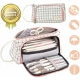 thumbnail image 1 of Estuche para lápices para adolescentes, con 3 compartimentos, gran capacidad, para bolígrafos, 1 of 6