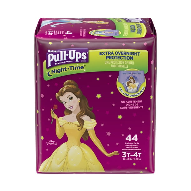 PullUps Girls' NightTime Training Pants, Size 3T4T, 44 Pants