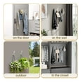 thumbnail image 2 of NIFFGAFF Metal Wall Hooks Screw In : 4 Packs Large Heavy Duty Mount for Hanging Coats, Backpacks, Handbags, Bags, Wall Mounted Hanger Set Includes Nails, White, 2 of 9