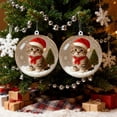 thumbnail image 3 of Adornos navideños, adornos navideños, regalos navideños, decoración navideña, bola navideña, colgante para árbol de Navidad, bola de cristal transparente, regalo de joyería, decoración esférica estere, 3 of 5