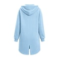 thumbnail image 5 of Girls Zip Up Hoodie Size 10 Long Sleeve Sport Solid Color Drop Shoulder Pullover Hoodies Casual Fall Toddler Girl Clothes, 5 of 6