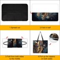 thumbnail image 4 of Night Butterfly Floral Cosmic Art Beautiful Outdoor Picnic Blanket, Foldable Waterproof Beach Mat, Portable Beach Blanket for Beach Camping, Hiking, Family Concerts, 4 of 8