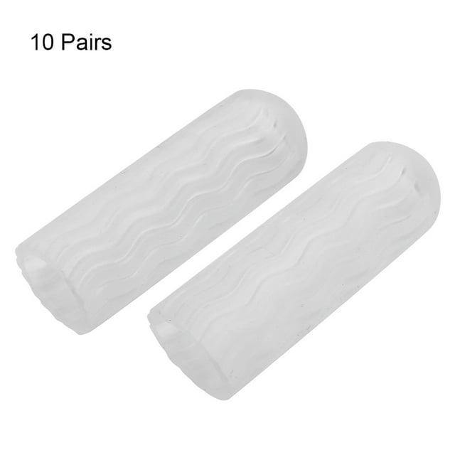 10 pares de puntera y protector de gel en gel, protector de cubierta de dedo del pie, alivio del dolor deportivo de callos, callos, ampollas, u?as de los pies encarnadas alivio de martillo separadores EOTVIA NO