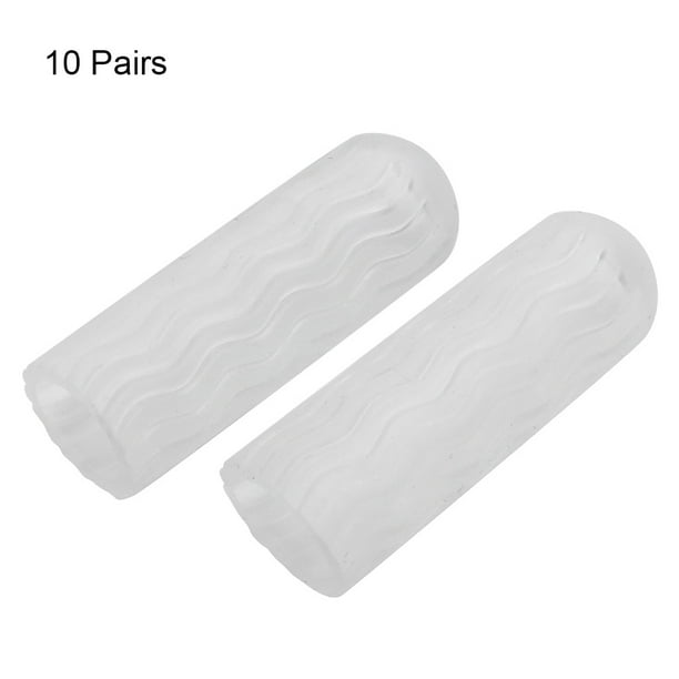 10 pares de puntera y protector de gel en gel, protector de cubierta de dedo del pie, alivio del dolor deportivo de callos, callos, ampollas, u?as de los pies encarnadas alivio de martillo separadores EOTVIA NO