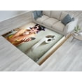 thumbnail image 4 of Modern Rug, Contemporary Rug, Woman Sitting On Toilet Rugs, Gift Rugs, Fashion Girl Rugs, Luxury Rug, Step Rug, Personalized Rug, Toilet Rug, 2.6'x5' - 80x150 cm, 4 of 7