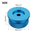 thumbnail image 2 of Uxcell Aluminium Potentiometer Knobs 1/4"x1.5", Volume Tone Control Knobs, Blue, 2 of 7
