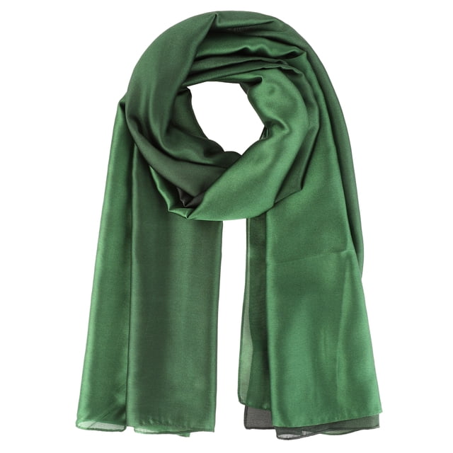 INSPIRAR CHIC Bufandas de Satén de Color Gradiente para Mujeres, Coloridas, Ligeras y Suaves, Pañuelo Hijab, Envolturas, Chal 70.9"x35.4" Gradiente-18