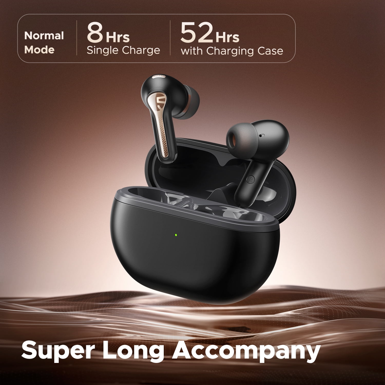 SoundPEATS Wireless Bluetooth 5.3 Headphones Capsule3 Pro,white,Hi-Res Audio with LDAC Hybrid Active Noise Cancellation 6 Microphones