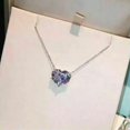 thumbnail image 3 of 925 Silver,Gold,Rose Gold Necklace Pendant Heart Cubic Zircon Wedding Gift, 3 of 6