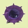 thumbnail image 4 of Xfvqtps Halloween Witch Hat Leaf Decor Halloween Spire Hats for Party Accessory Purple, 4 of 7