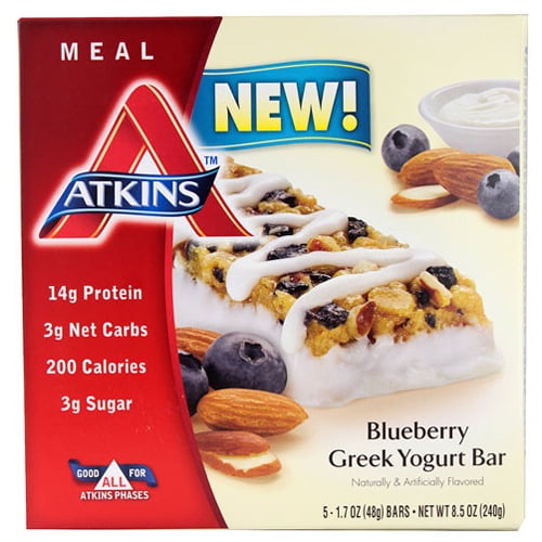 Atkins Advantage Meal Bar, Blueberry Greek Yogurt 5 Ea