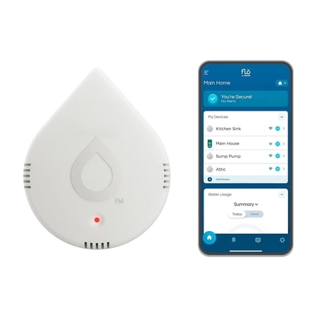 Moen 920-004 Flo Smart Water Leak Detector, 1-Pack, White | Walmart Canada