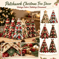 thumbnail image 2 of Christmas Tree Quilted Kit, DIY Sewing Craft 3D Fabric Tabletop Christmas Tree Decoration, Beginner-Friendly Quilting Project,B, 2 of 9