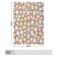 thumbnail image 2 of NIANHE Bunny rabbits color ears blanket, comfortable and soft, warm casual blanket, printed design, winter sofa dormitory home decoration, must-have travel product. Size is 30x40 inches., 2 of 5
