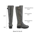 thumbnail image 2 of Botas Altas Hasta la Rodilla para Mujer DREAM PAIRS con Pantorrilla Ancha Gris 43 cm, 2 of 6