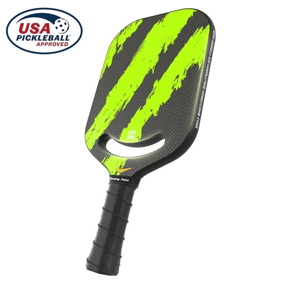 Rev Pickleball Pro-Performance Paddle - Pickleball Racket - Carbon Fiber Face - Thermoformed With Foam-Injected Walls - 14mm - 16.5"x7.5"- 8oz - USA