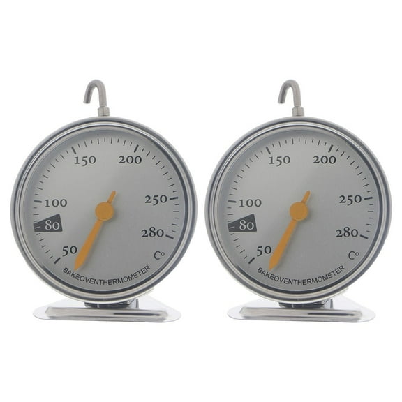 2PC Electric Oven Mechanical Thermometer Oven Thermometer 50-280℃ Hard-Wearing