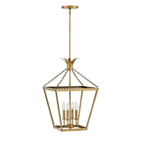 4 Light Medium Pendant-Heritage Brass Finish Hinkley Lighting 41925Hb