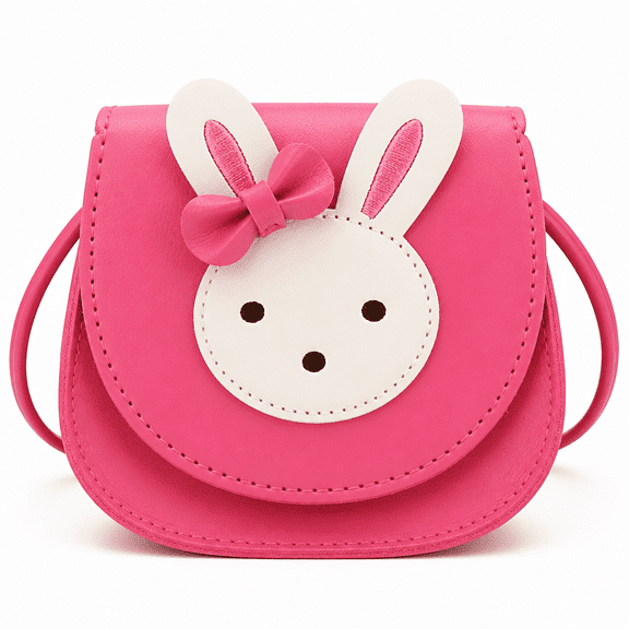 ELORIAH 2026 New Little Girls Purses Toddler Crossbody Purse Princess Purses Handbags Cute Girl Wallets Mini Shoulder Crossbody Bags for Kids, Rose Red