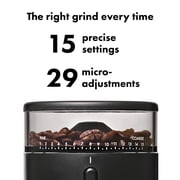 OXO Brew Compact Conical Burr Coffee Grinder, Stainless Steel Burrs, Matte Black