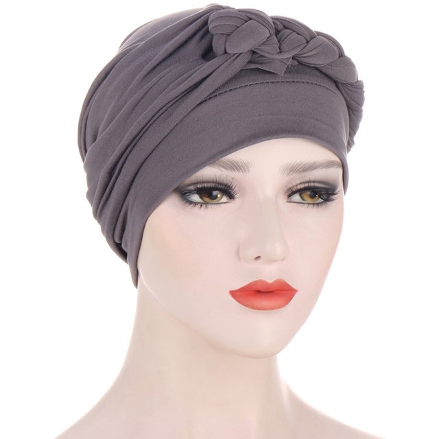 Bangcool Turban Tresse Torsadée Bonnet Élastique Couverture de Perte de Cheveux Sleep Cap